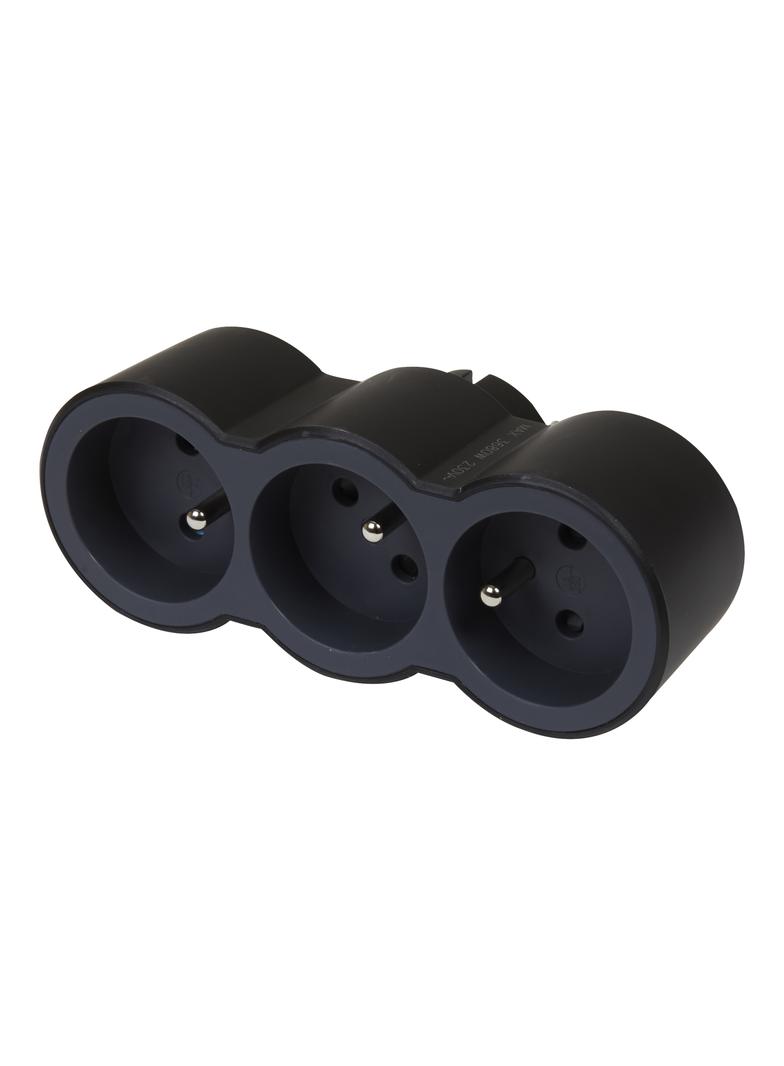 ROZGAŁĘŹNIK 3X2P+Z FRONTOWE - CZARNY/GRAFITOWY, Legrand