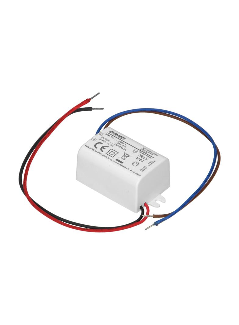 Zasilacz MINI do LED do puszki 12VDC 6W IP67 55/29,5/22mm OR-ZL-1630 ORNO
