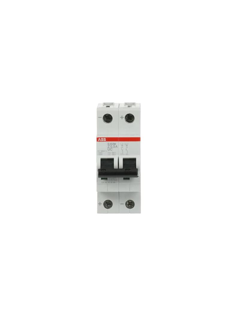 S202M-Z0.5UC Wyłącznik nadprądowy 10kA AC/DC 2P Z0.5A 2CDS272061R0158 ABB