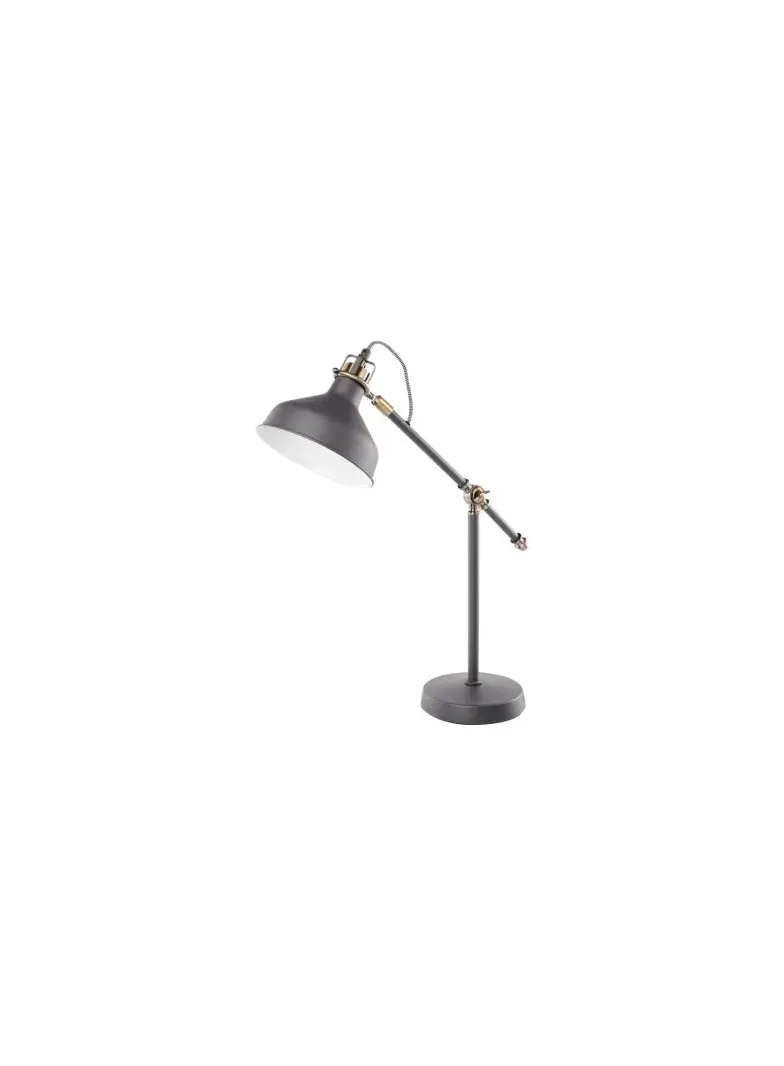 Lampa biurkowa E27 HARRY 56 cm ciemno szary