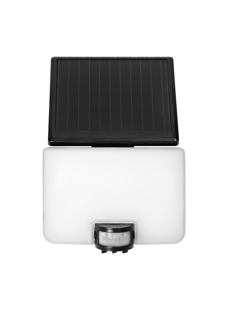 SOLIS LED 10W, naświetlacz solarny z czujnikiem ruchu PIR, 1200lm, IP54, 4000K, 3000 mAh, czarny AD-SL-6467BLR4 ORNO
