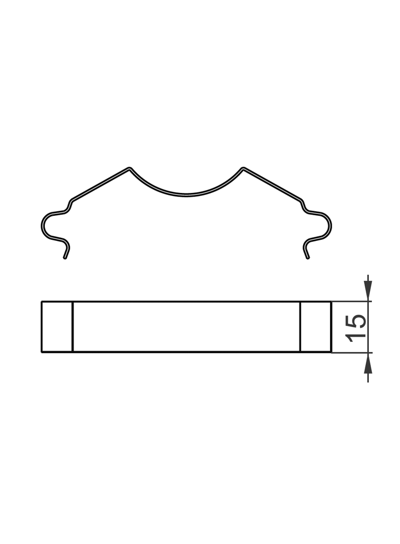 SU Uchwyt sprężysty 1,0 mm