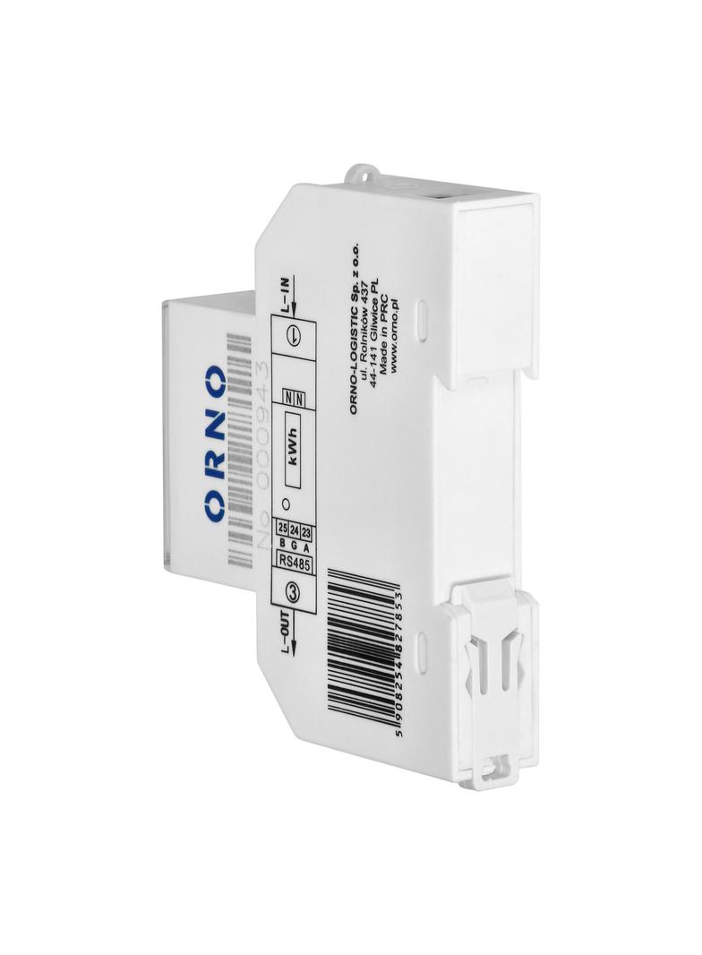 1-fazowy licznik energii elektrycznej, dwukierunkowy, wielotaryfowy, 100A, port RS-485, MID, 1 moduł OR-WE-526 ORNO