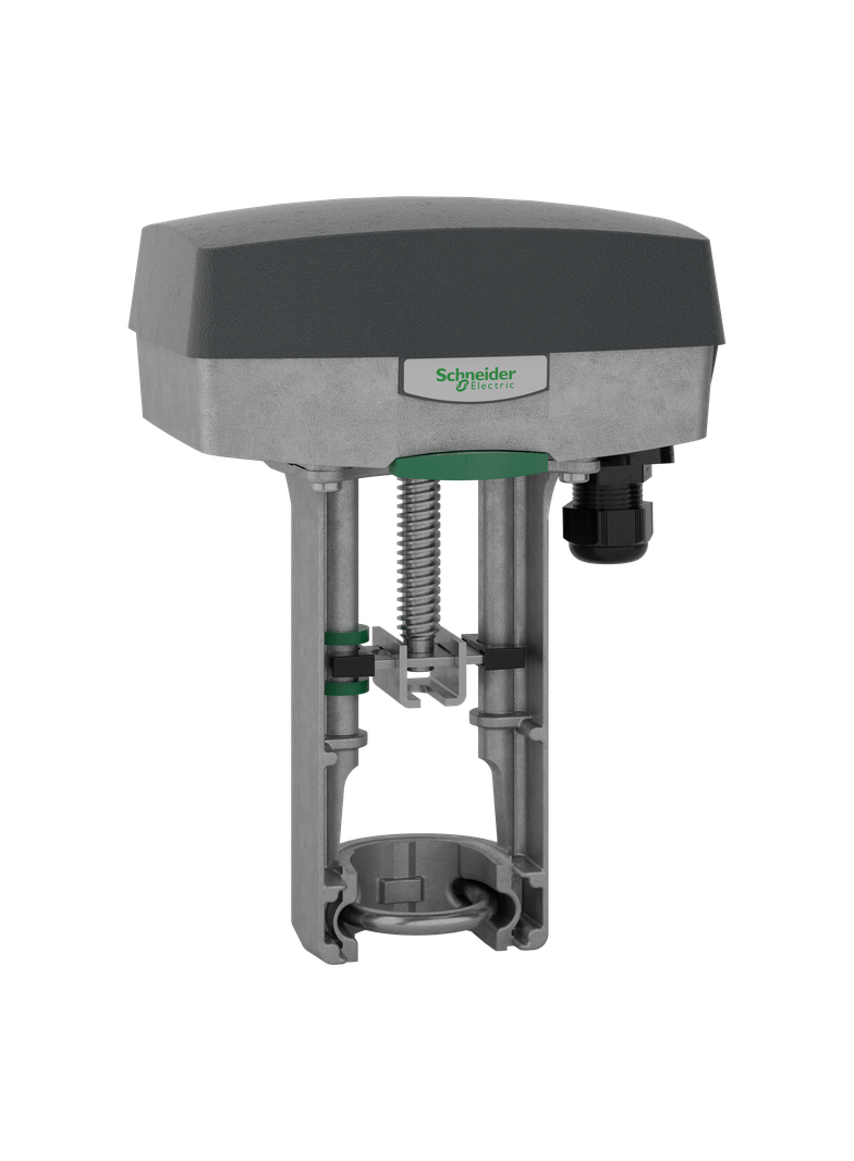 M800, siłownik zaworu, 800 N, sterowanie 3-punktowe/0-10V, zasilanie 24 VAC, przekaźniki krańcowe