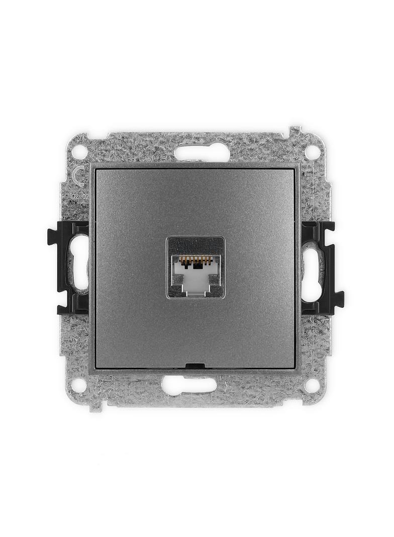 ICON Mechanizm gniazda komputerowego pojedynczego 1xRJ45, kat. 5e, ekranowany, 8-stykowy, bez pola o