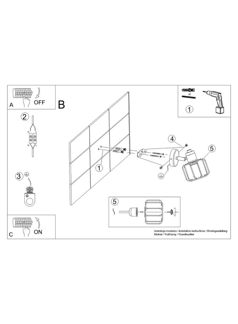 Sollux Kinkiet BELUCI 1 biały SL.1111