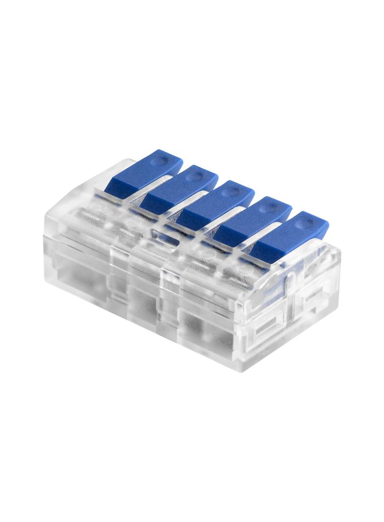 Złączka instalacyjna zaciskowa 5-przewodowa; na dowolny przewód 0,2-4mm2; IEC 450V/32A;Blister 4 szt