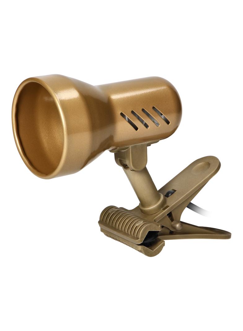 Dalla lampa biurkowa z klipsem 40W E27 stal + tworzywo złota DL-10/C ORNO