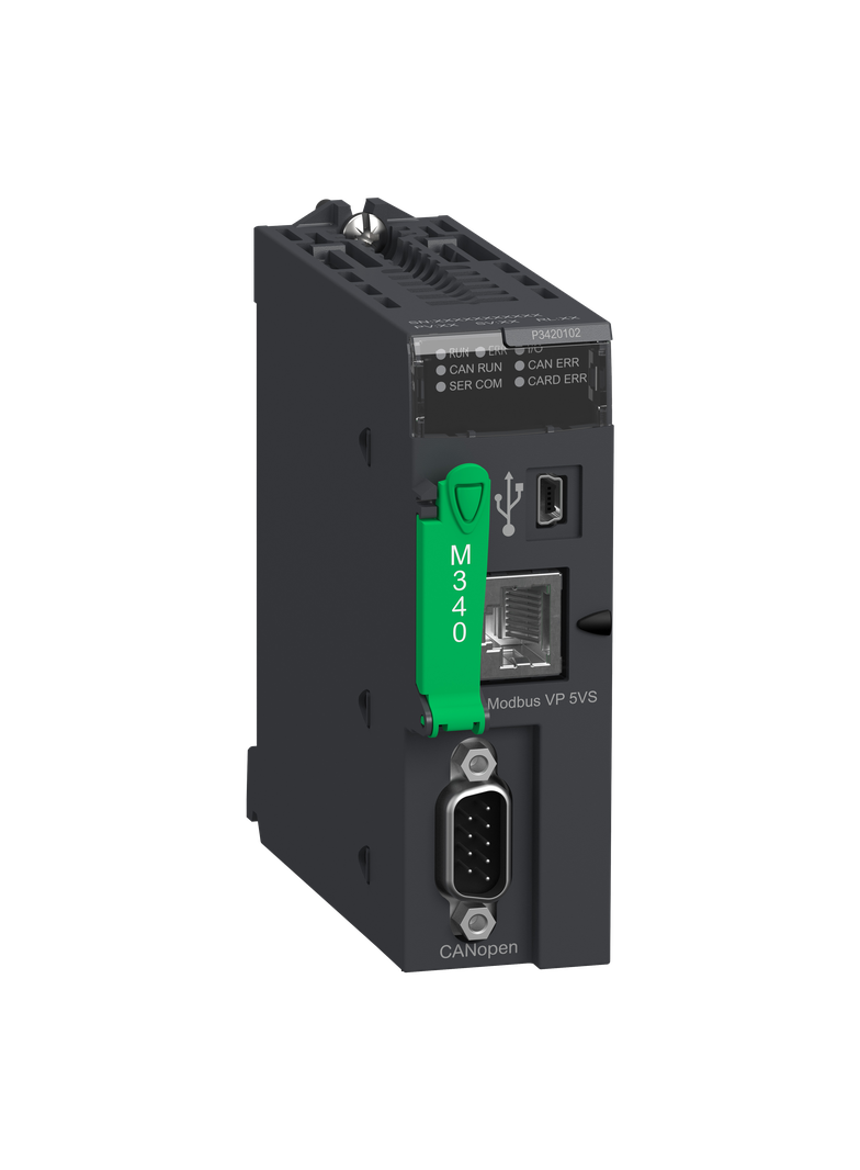 Modicon M340, moduł procesora, 1024 wejść/wyjść cyfrowych, 256 wejść/wyjść analogowych