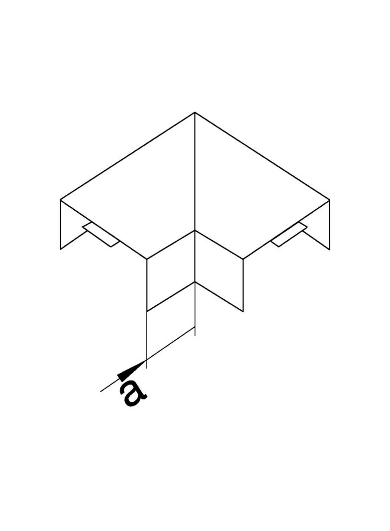 tehalit.LFS Kąt płaski, 40x60mm, biały