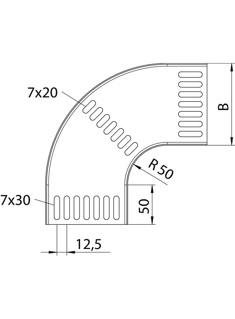RB 90/75/050, ŁUK 50 MM OC.OGN.NORMA MORSKA