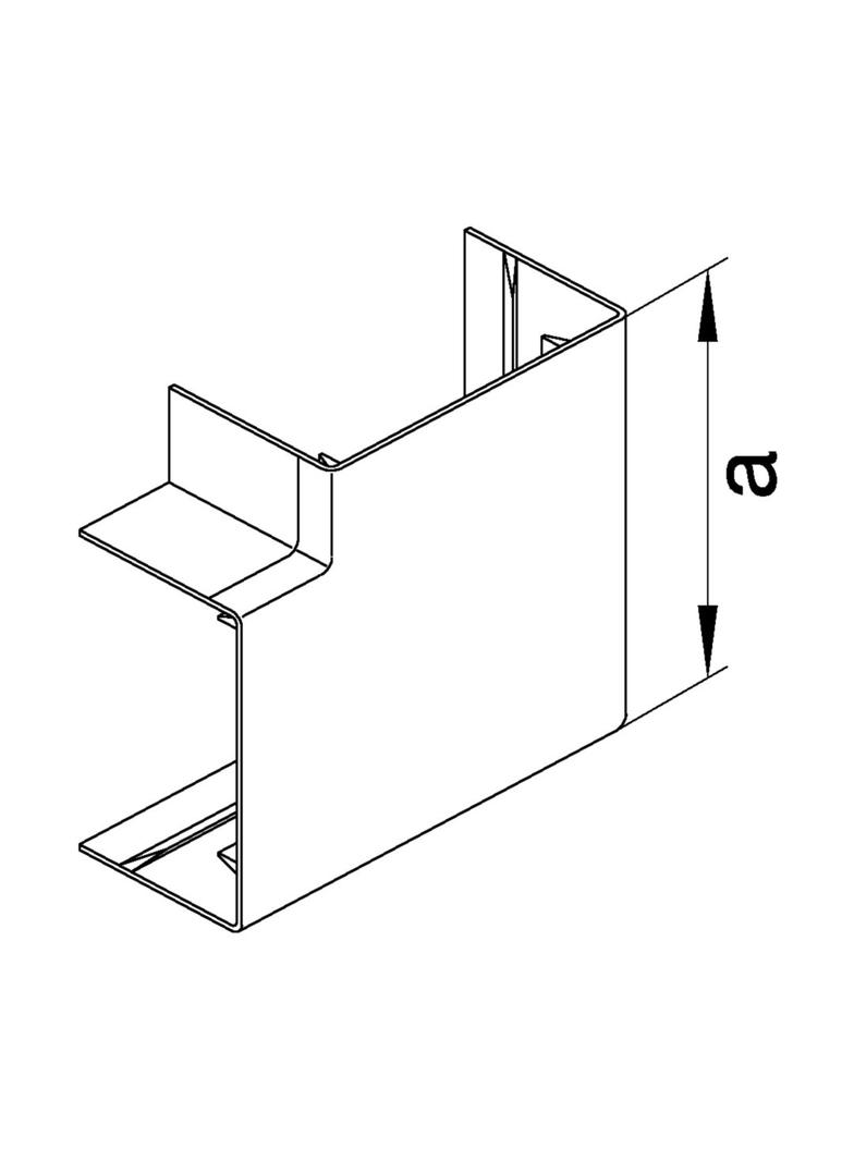 tehalit.LF/LFF Kąt płaski 60x60mm, jasnoszary