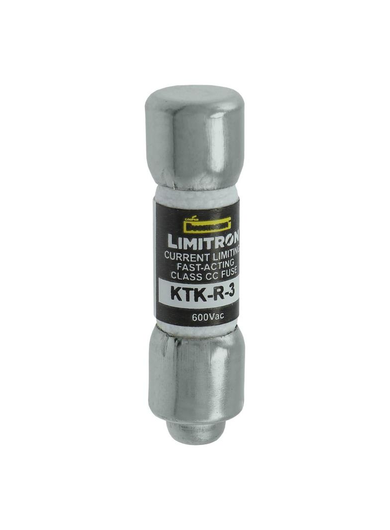 CLASS CC FAST ACTING FUSE CLASS CC 3A 600VAC Limitron Klasa CC KTK-R-3 EATON