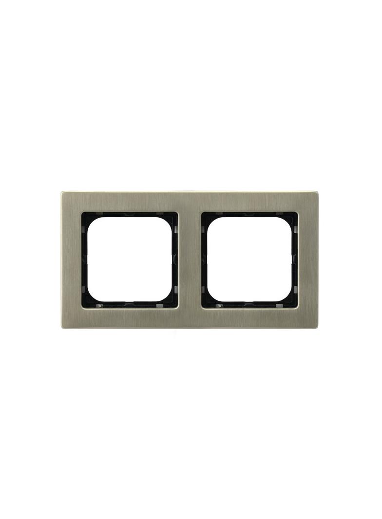 SONATA Ramka podwójna - kolor nowe srebro