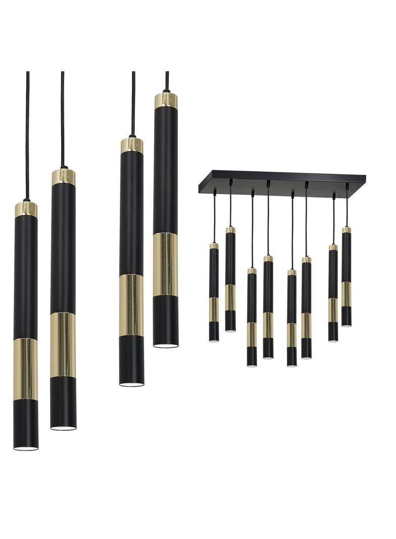 Milagro lampa wisząca Dallas 8xGU10 czarno/złota MLP6551