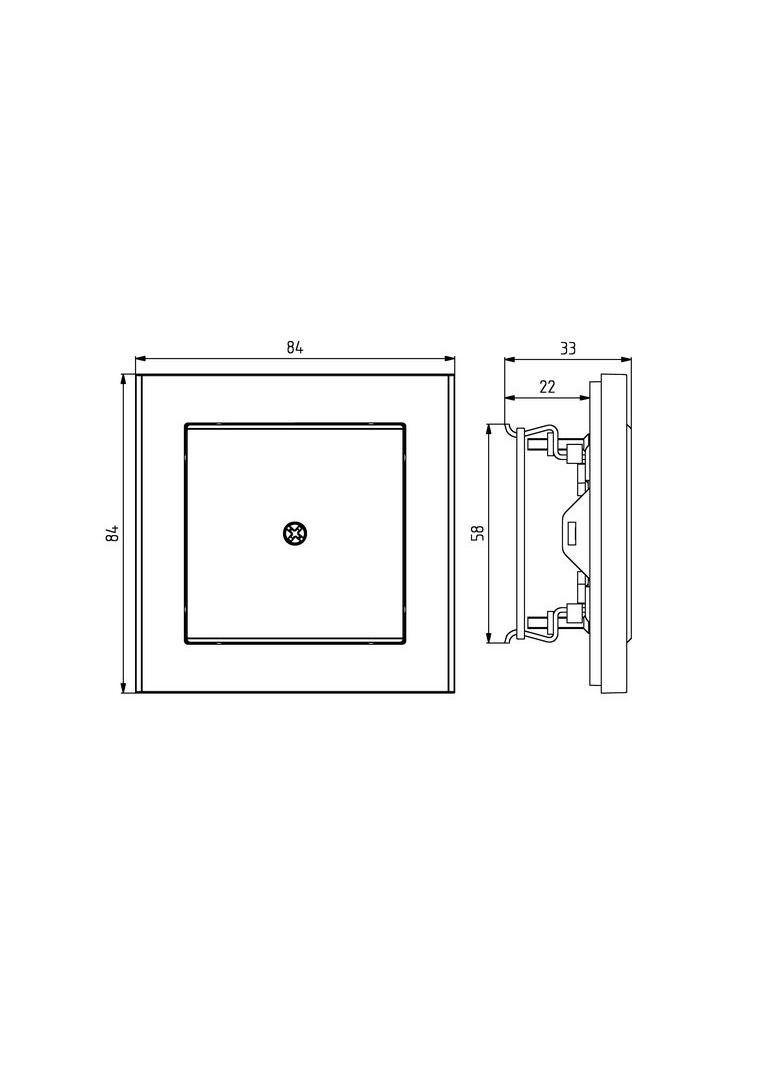 SONATA Zaślepka - kolor biały