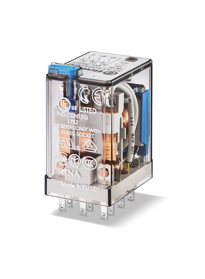 Przekaźnik przemysłowy miniaturowy serii 55: 3P 10A 230V AC 55.33.8.230.5000 /10szt./ FINDER