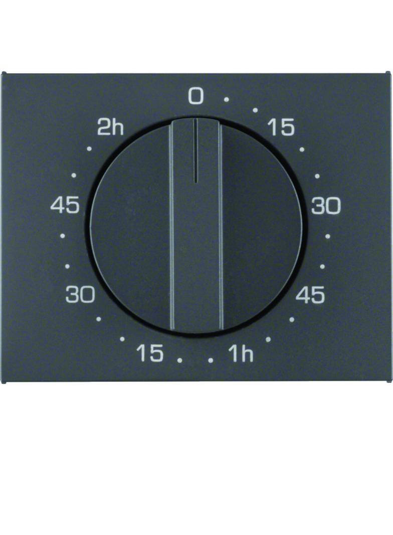 BERKER K.1 Płytka czołowa z pokrętłem do mechanicznego łącznika czasowego 120 min antracyt 16357106
