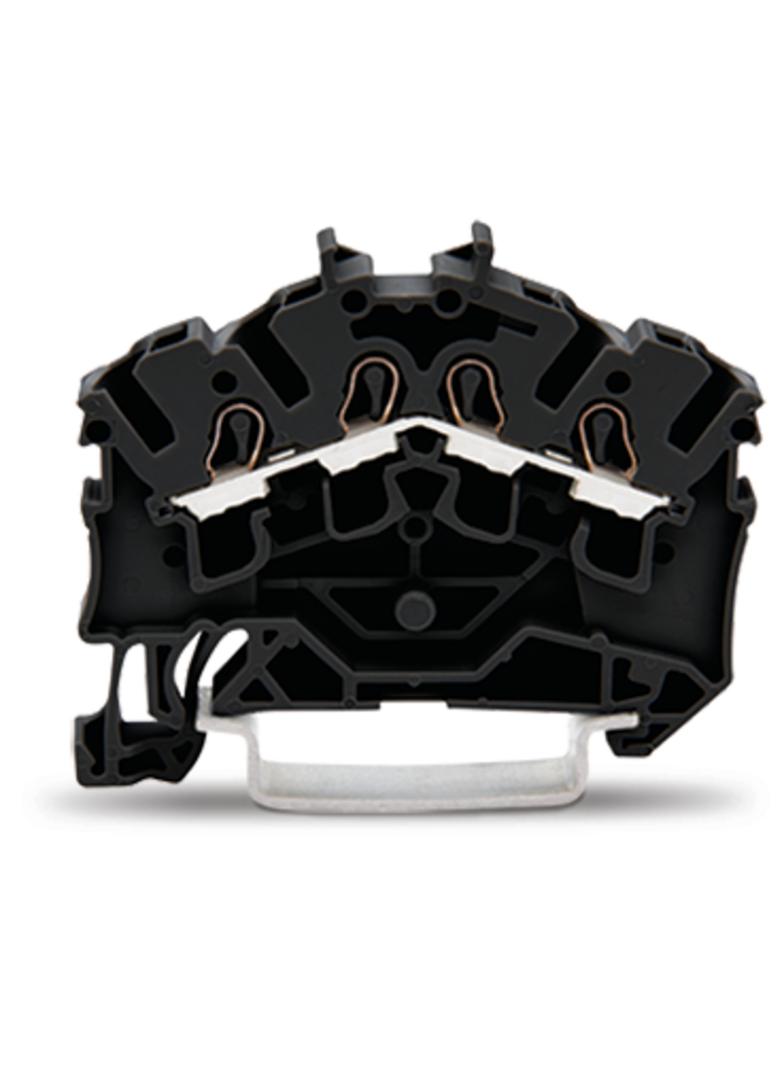 4-przewodowa złączka przelotowa czarna