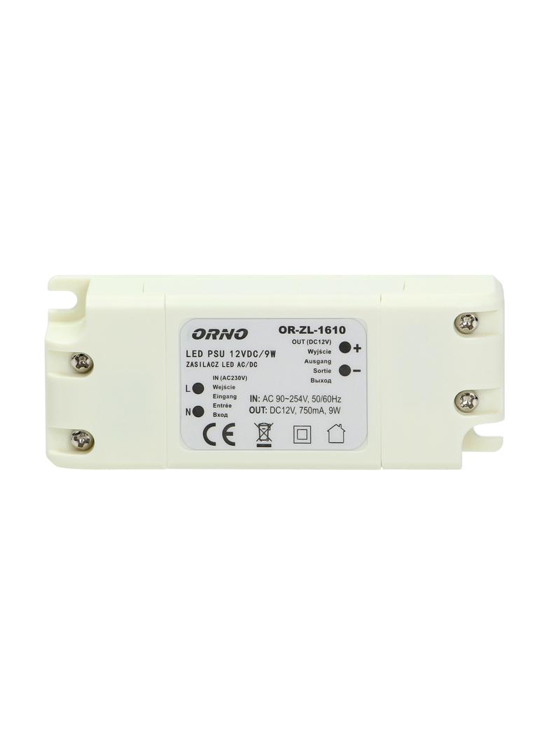 Zasilacz LED 12V DC 9W 0,75A IP20 OR-ZL-1610 ORNO