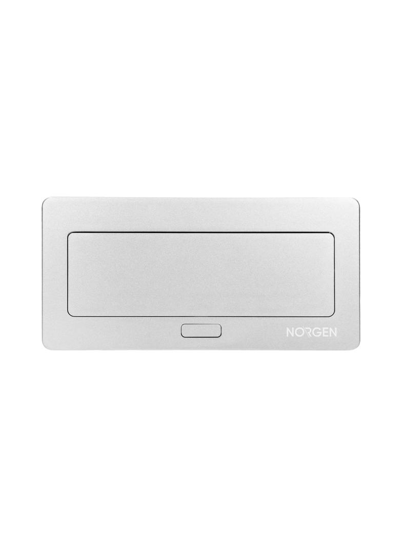 NOEN Kaseta meblowa wpuszczana w blat ze zintegrowaną ramką PCV na gniazda modułowe 3 x 45x45mm lub OR-GM-9010/G ORNO