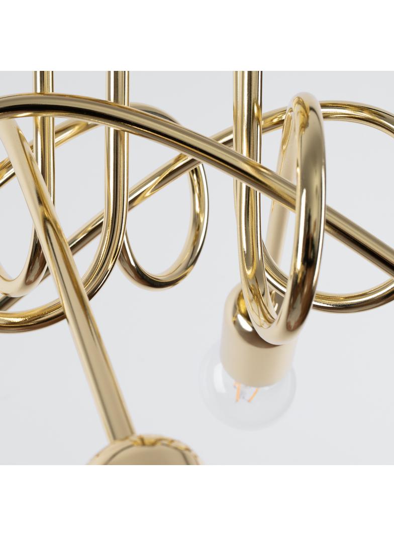 Żyrandol LOOP 5 złoty połysk