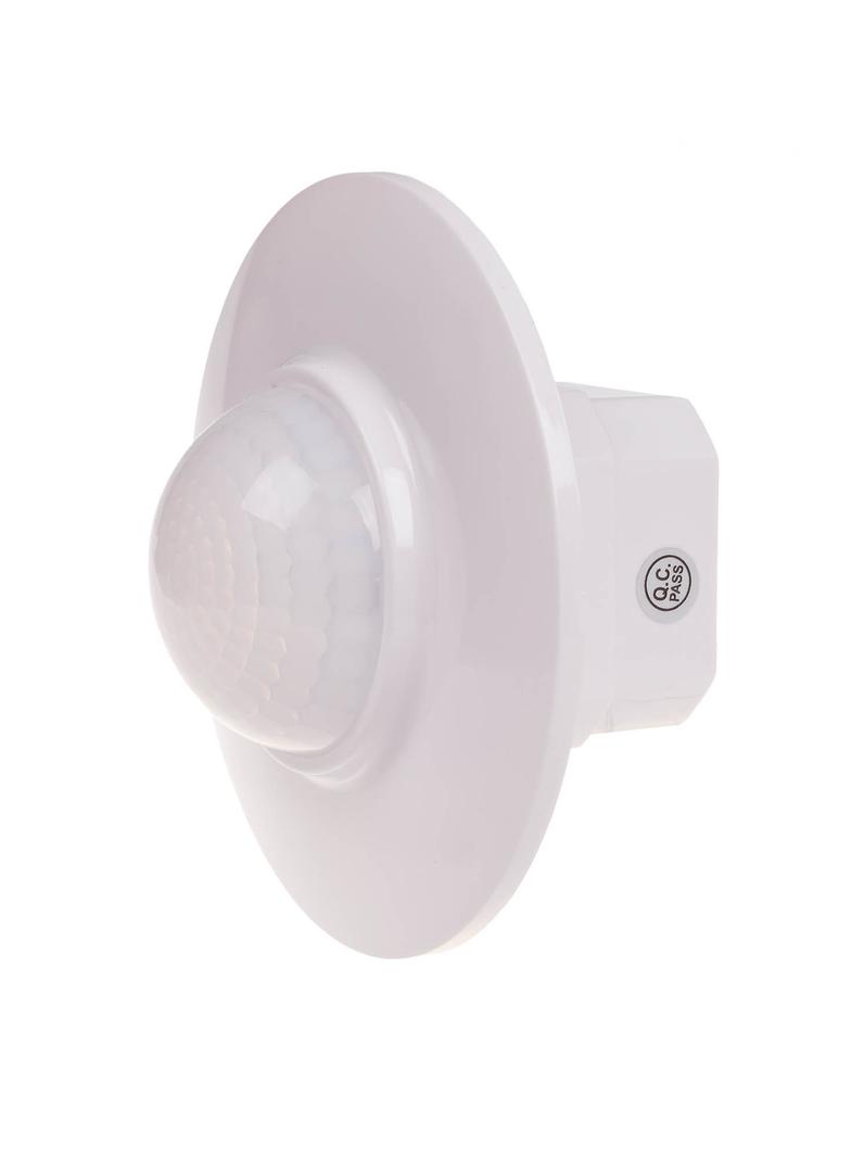 czujnik ruchu PIR 360o, Un=230V AC, P=1000W, montaż sufitowy i do puszki podtynkowej O60, biały