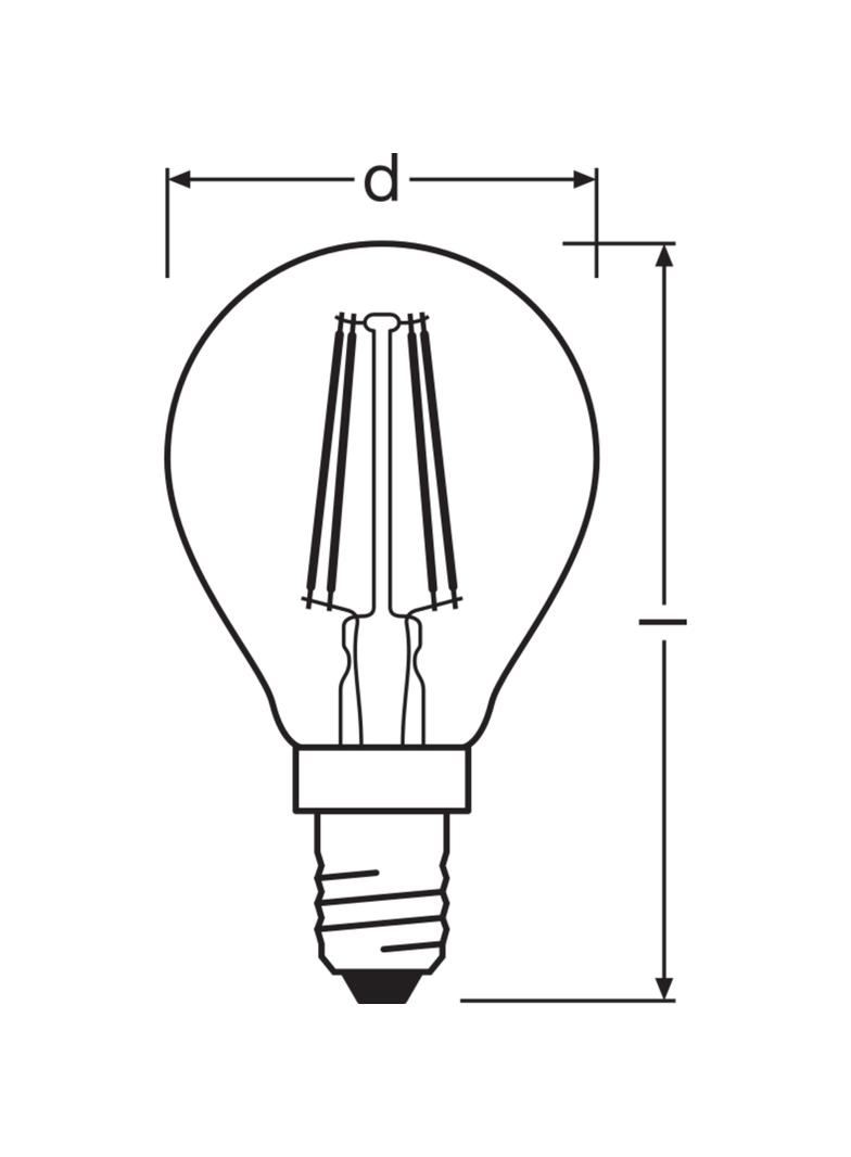 Żarówka LED Vintage 1906 LED CL P FIL GOLD 35 non-dim 4W/825 E14 4058075293496 LEDVANCE
