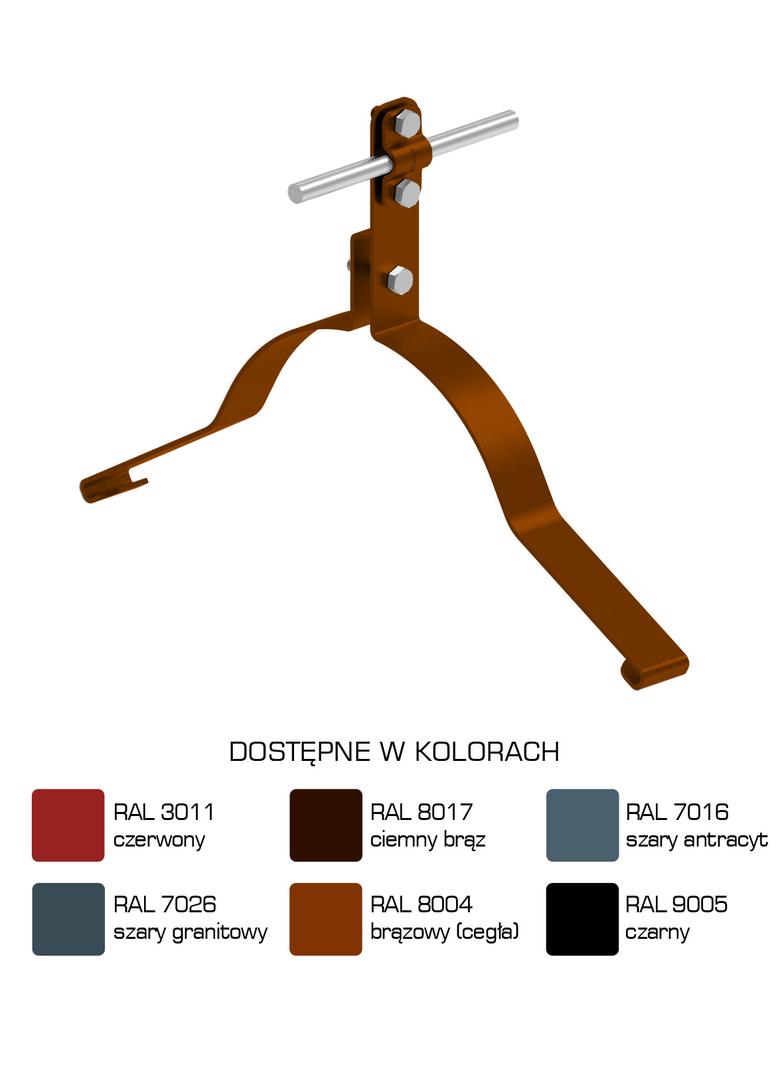 Uchwyt gąsiorowy "WZÓR 13" Z-śruba H=10 cm, /LA/