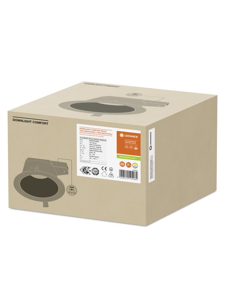Oprawa DOWNLIGHT COMFORT DN155 18W 3CCT 60DEG WT