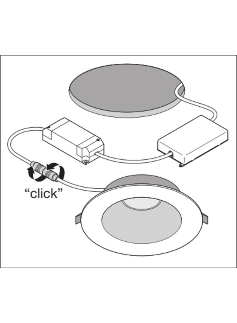 Oprawa DOWNLIGHT PFM DN195 21W 830 WT IP54 UGR19