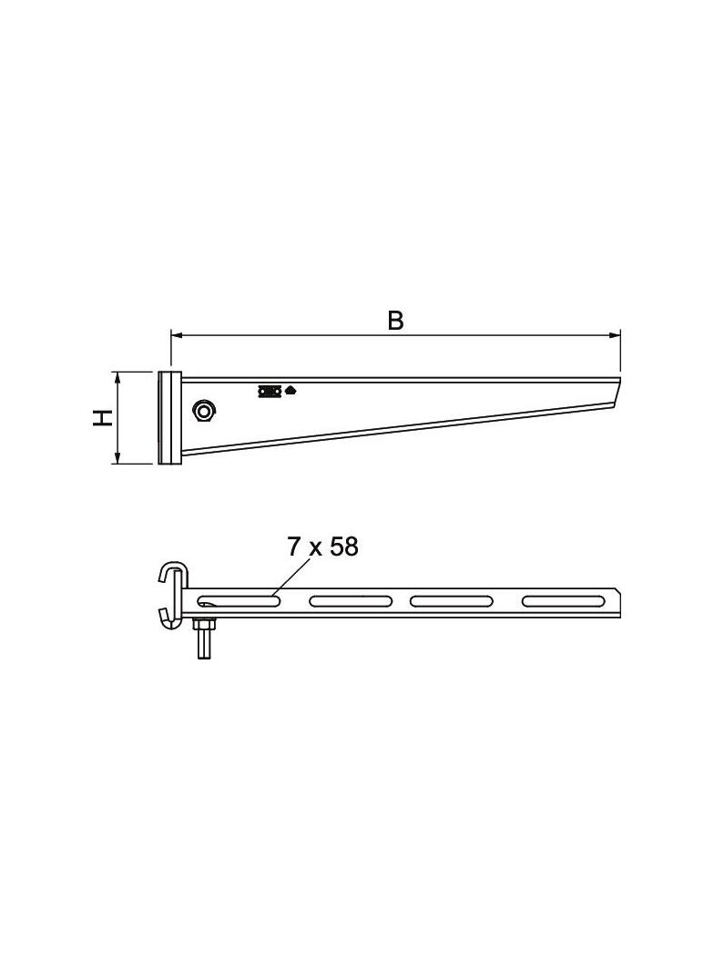 AS 15/31, WSPORNIK WIESZAKOWY 310MM FT