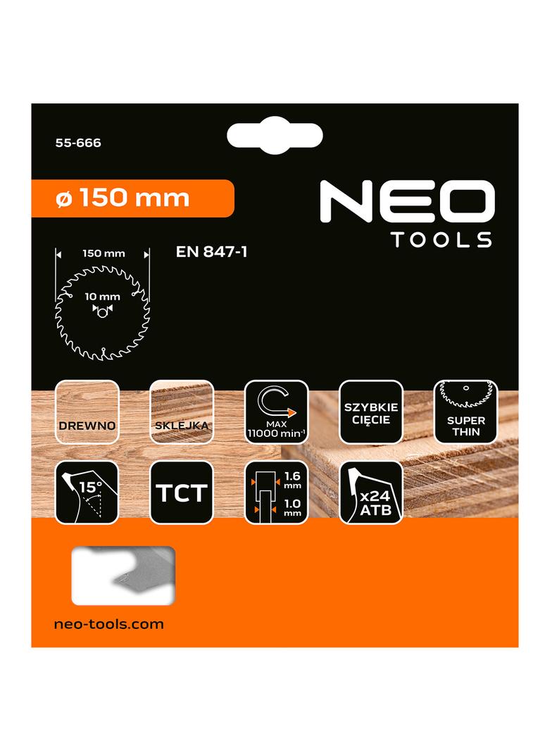 Tarcza do pilarki, widiowa 150 x 10mm, 1.6mm , 24 zęby, Energy+