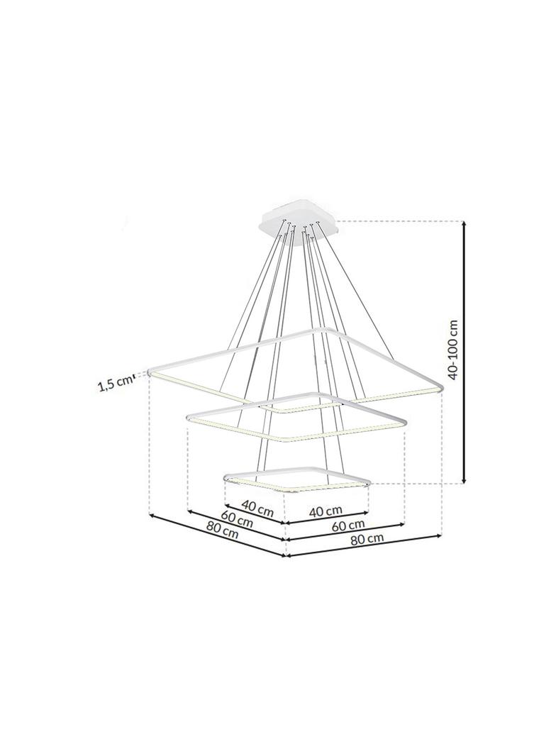 lampa wisząca LED Nix White 117W 8190lm 3000K ML515 Milagro
