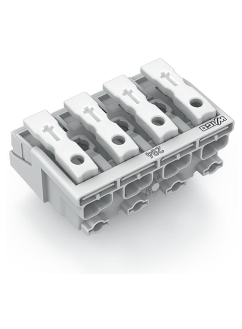 złączka zasilająca 4-biegunowa ze stopkami bez styku PE