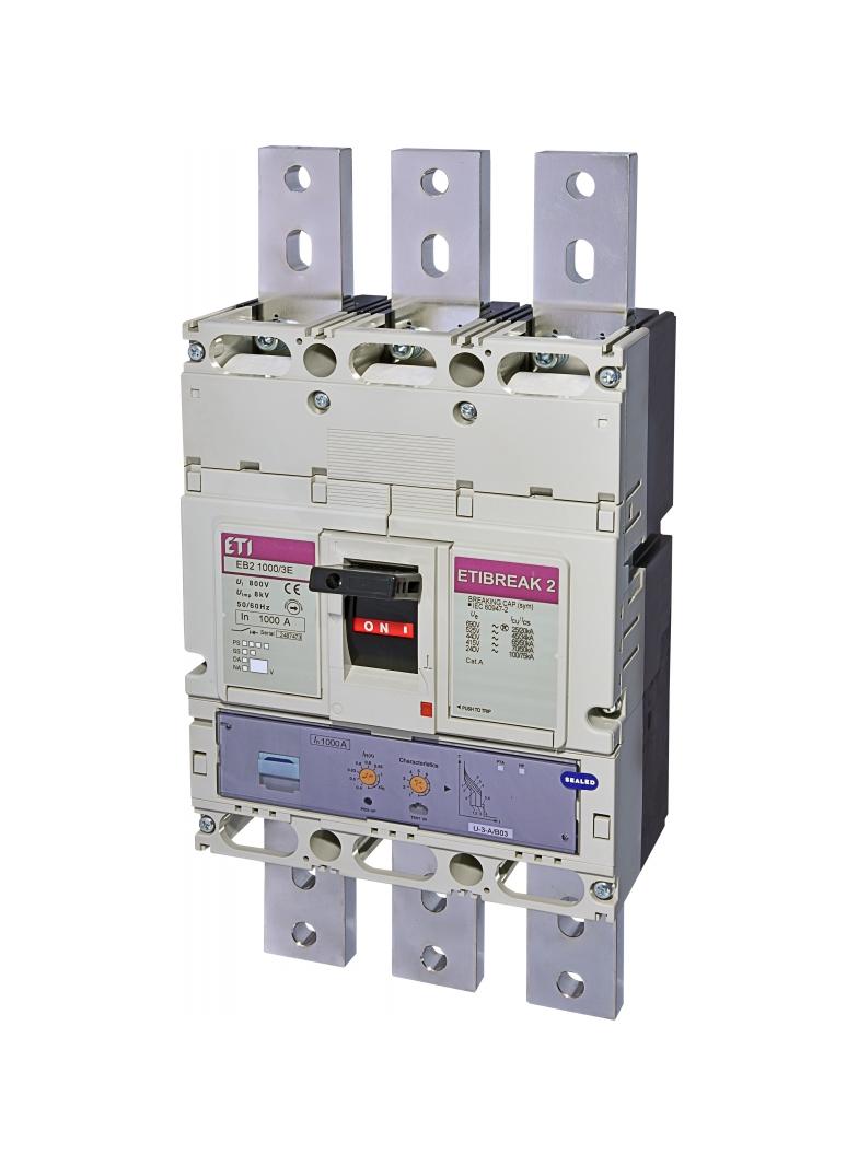 Wyłącznik mocy 70kA wyzw. elektroniczny EB2 1000/3E 1000A 3P 004672220 ETI