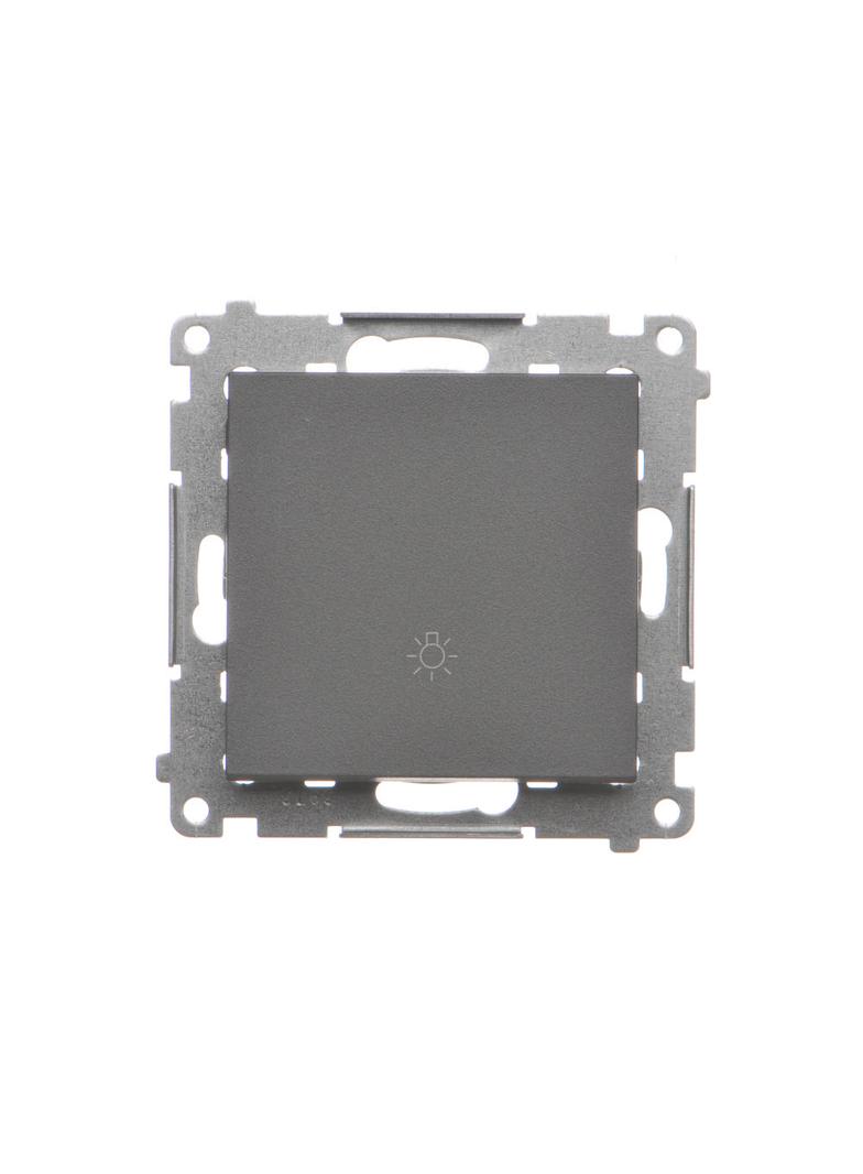 Simon 55 Przycisk zwierny /światło/ szybkozłączka Grafitowy mat