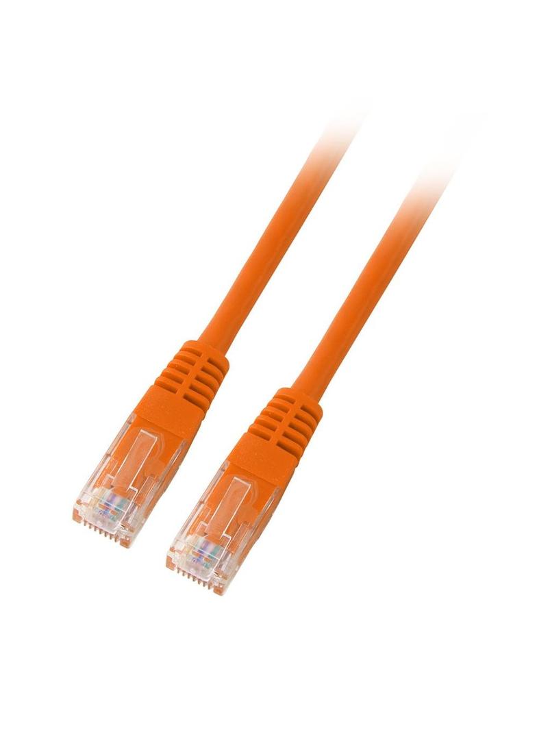 Patchcord RJ45 U/UTP kat. 6 PVC CCA pomarańczowy 10m