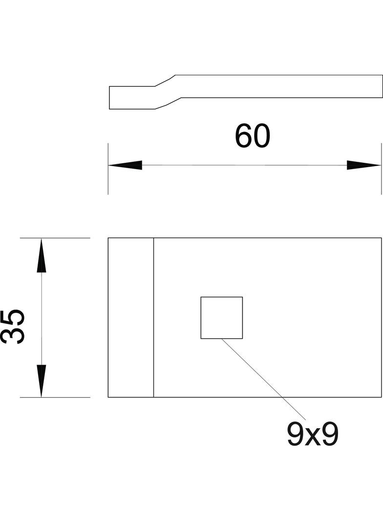 ZACISK 60X35X5 MM FT