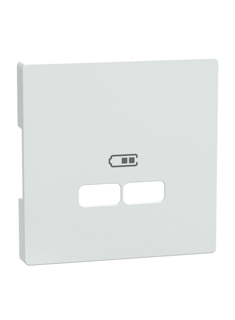 Merten, D-Life, płytka centralna gniazda ładowania USB, biały lotos