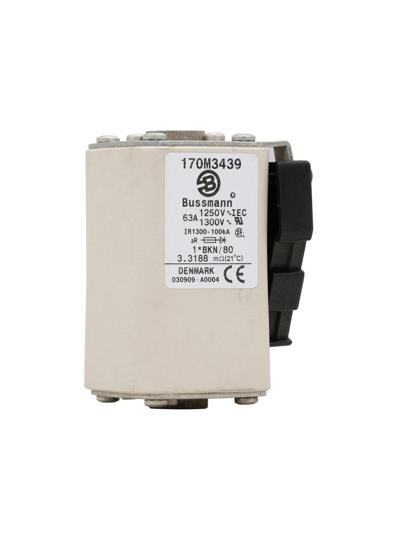 FUSE 63A 1250V 1*BKN/80 AR CU Wkładka szybka 63A AC 1250V rozmiar 1 45x59x81 mm aR, 170M3439 EATON