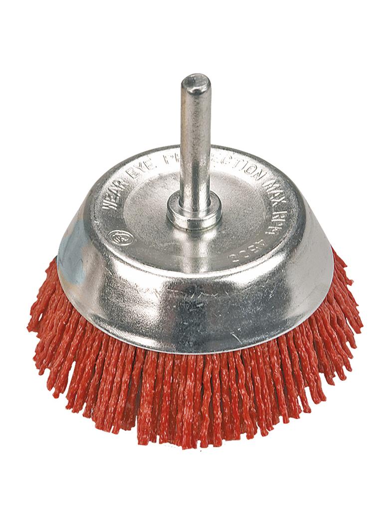 Szczotka ścierna doczołowa z trzpieniem 75 mm