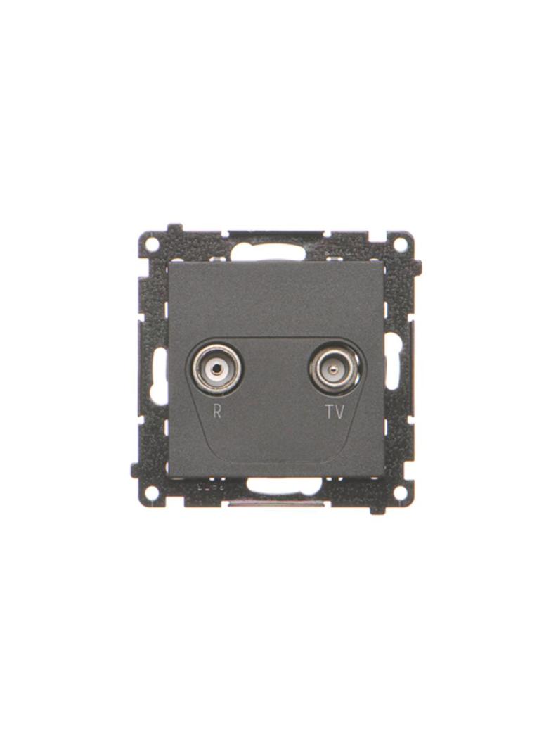 Simon 55 Gniazdo antenowe R-TV zakończeniowe 10dB do gniazd przelotowych 1x Wejście: 5÷862 MHz Czarn