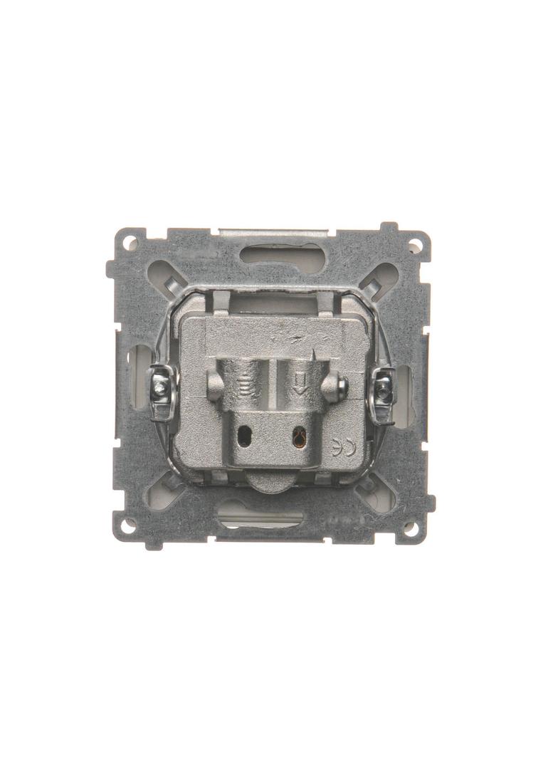 Simon Basic Gniazdo antenowe R-TV-DATA 1x wejście: 5–862 MHz srebrny mat