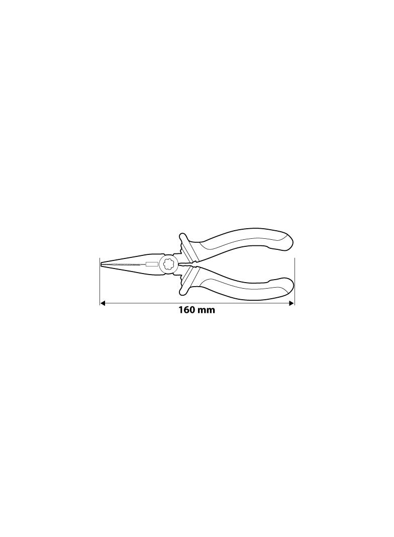 Szczypce wydłużone proste 160 mm
