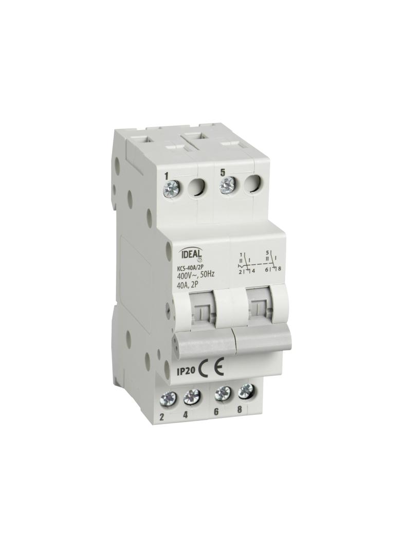 Przełącznik instalacyjny 2P 40A KCS-40A/2P IDEAL 23256 KANLUX