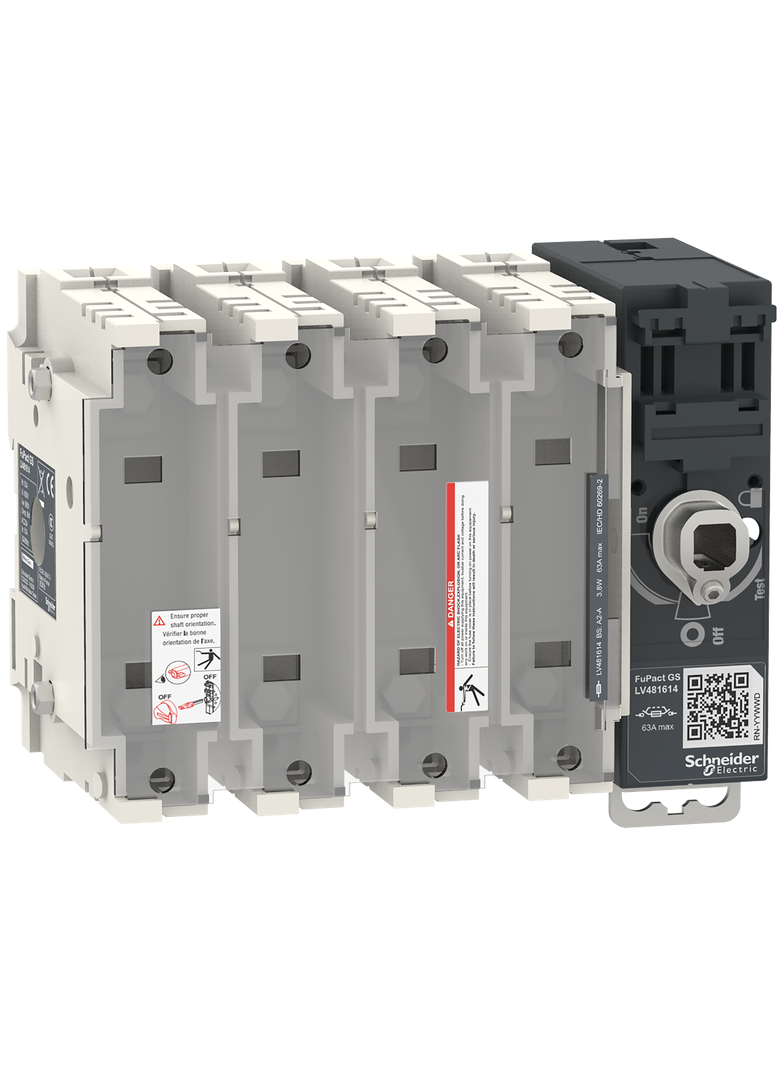 Rozłącznik bezpiecznikowy, FuPacT 63A, 4P, BS A2/A3