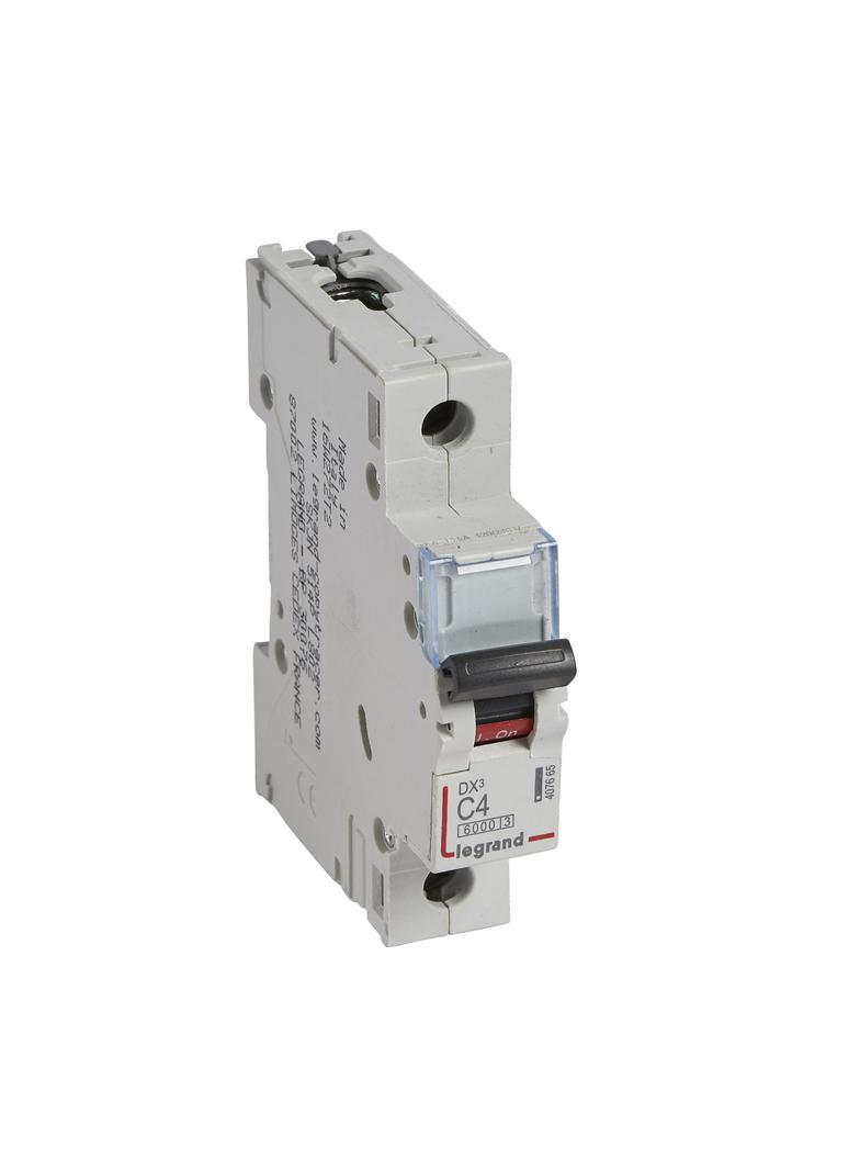 Wyłącznik Nadprądowy S 301 1P C4A 6kA DX3 407665 LEGRAND