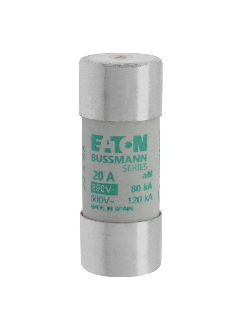 C22M20S Wkładka cylindryczna z wybijakiem 22x58 20A GG 690V AC C22M20S EATON
