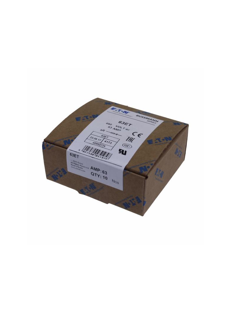 63AMP 690V IEC AC BS88 HIGH SPEED FUSE Wkładka szybka 63A AC 690V DC 500V BS88 19x77 mm a 63ET EATON